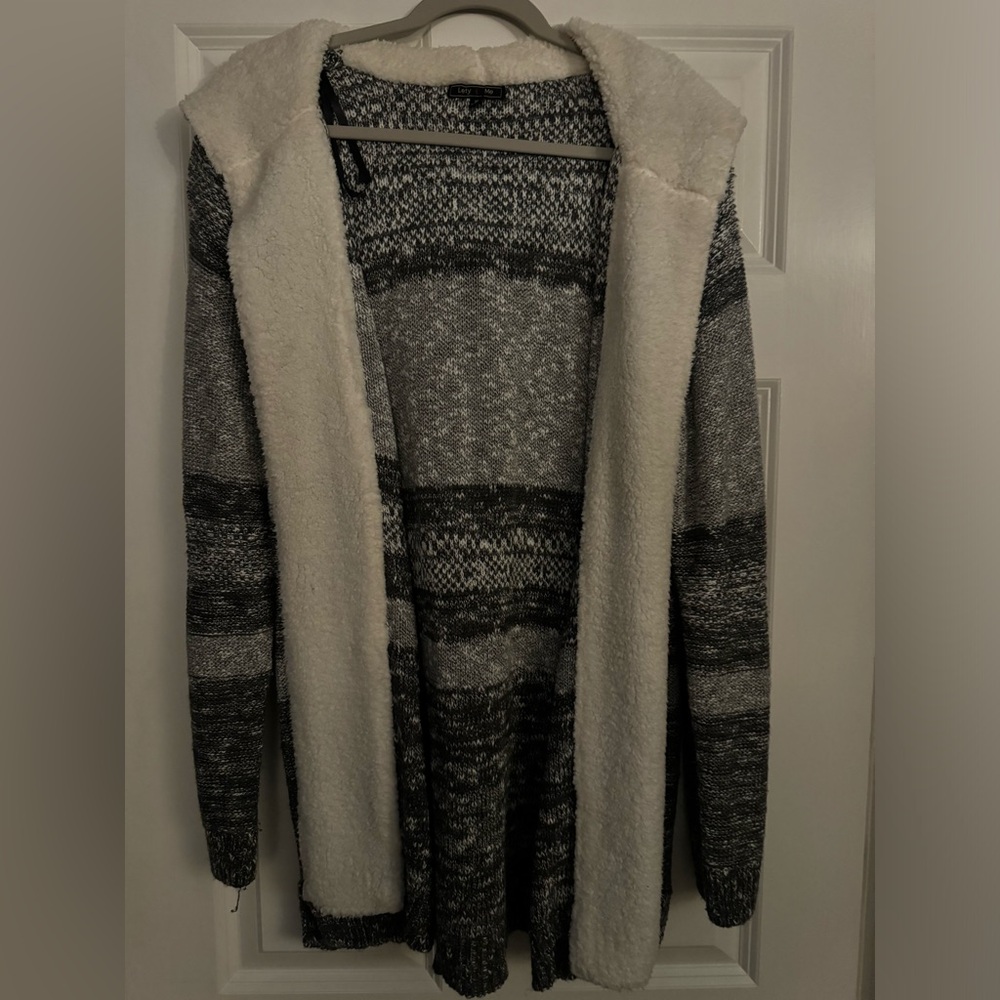 Hooded Cardigan Sweater
